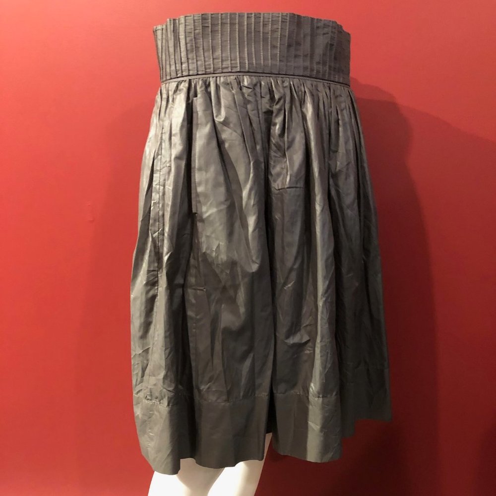 ZARA Women's Taupe Gathered Waist Skirt - Size Small - NWT $79